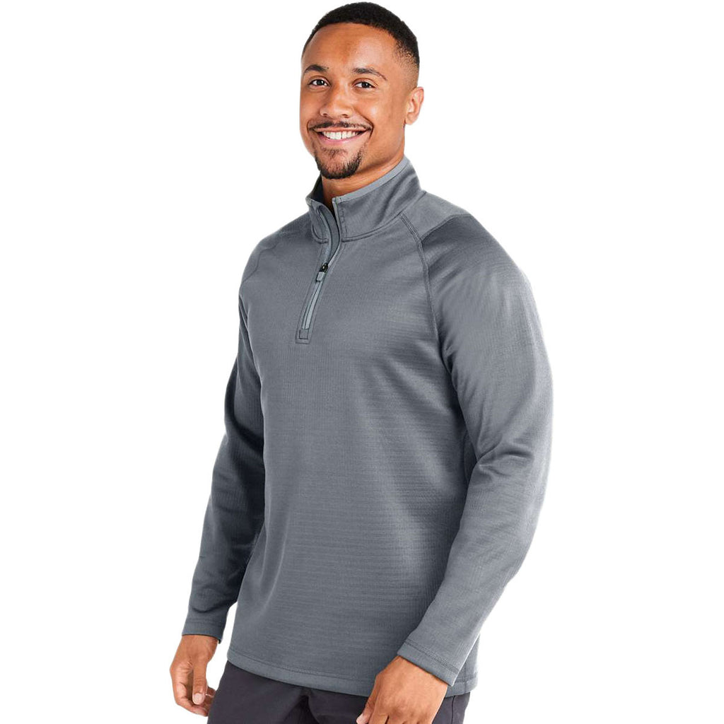 Puma Golf Men's Slate Sky Waffle Fleece Quarter-Zip Pullover