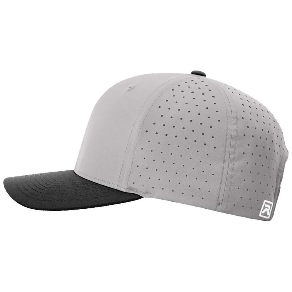 Richardson Grey/Grey/Black Laser Perf R-Flex Snapback