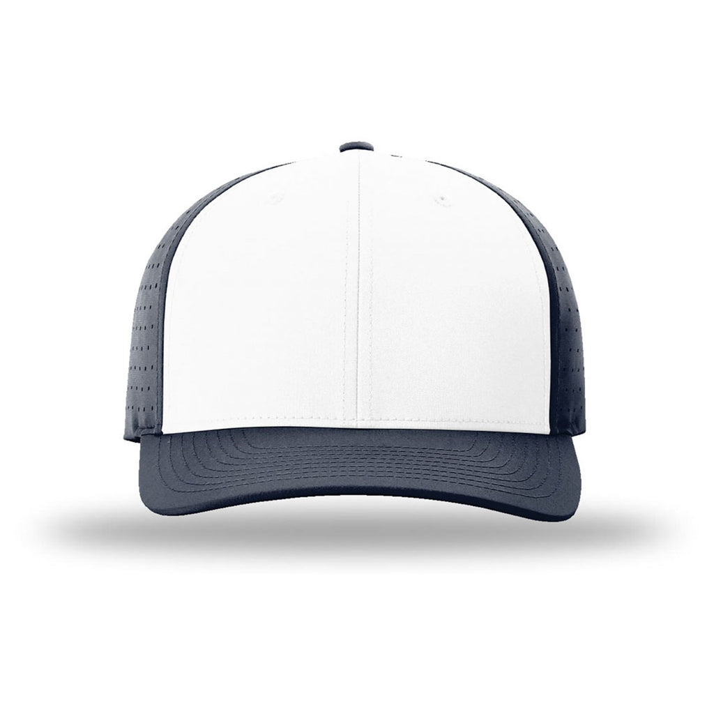 Richardson White/Navy/Navy Laser Perf R-Flex Snapback