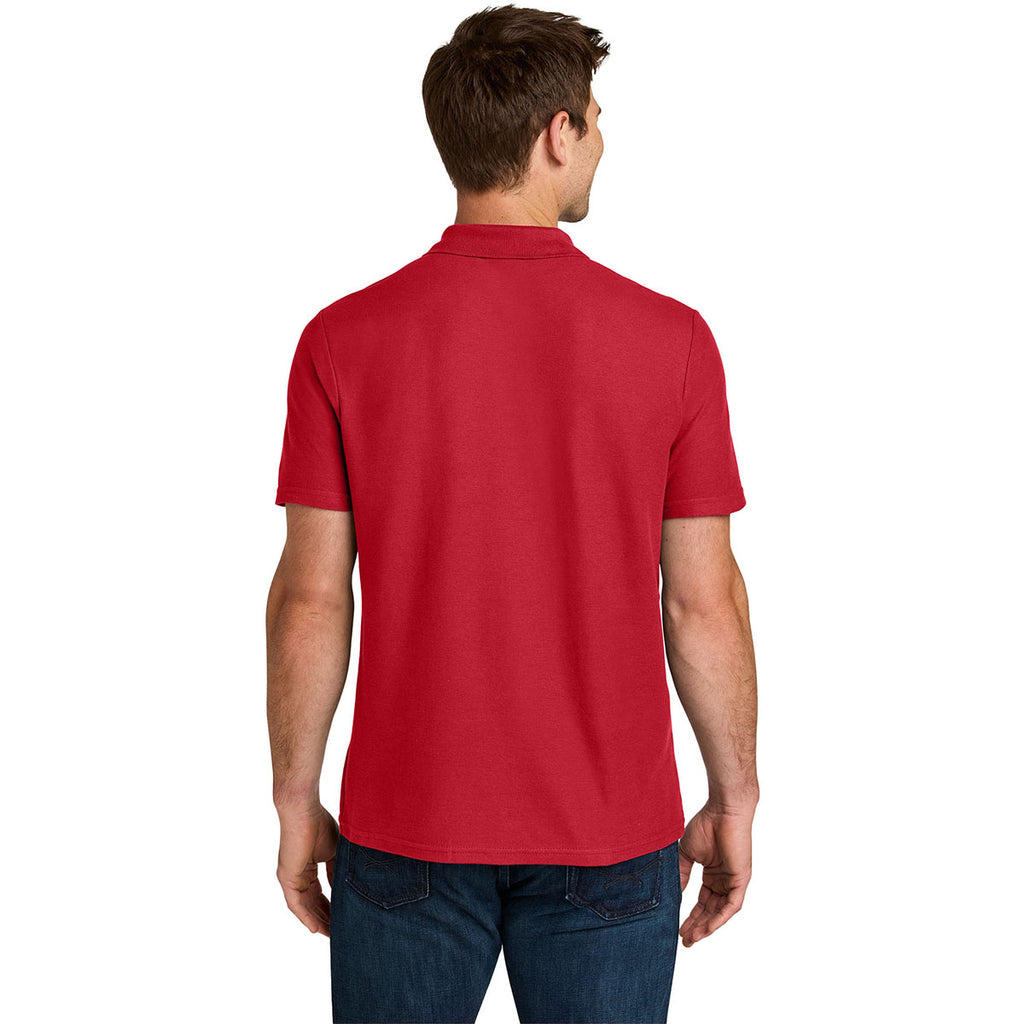 Gildan Men's Red Softstyle Pique Polo