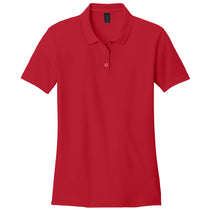 Gildan Women's Red Softstyle Pique Polo