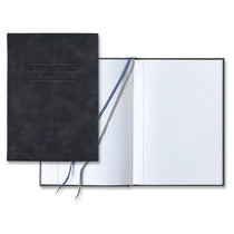 Castelli Black Chia Slim Grande Lined White Page Journal