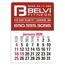 Triumph Calendars White Vinyl Press-N-Stick Standard Calendar