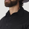 Wrangler Men's Black Sport Western Snap Shirt