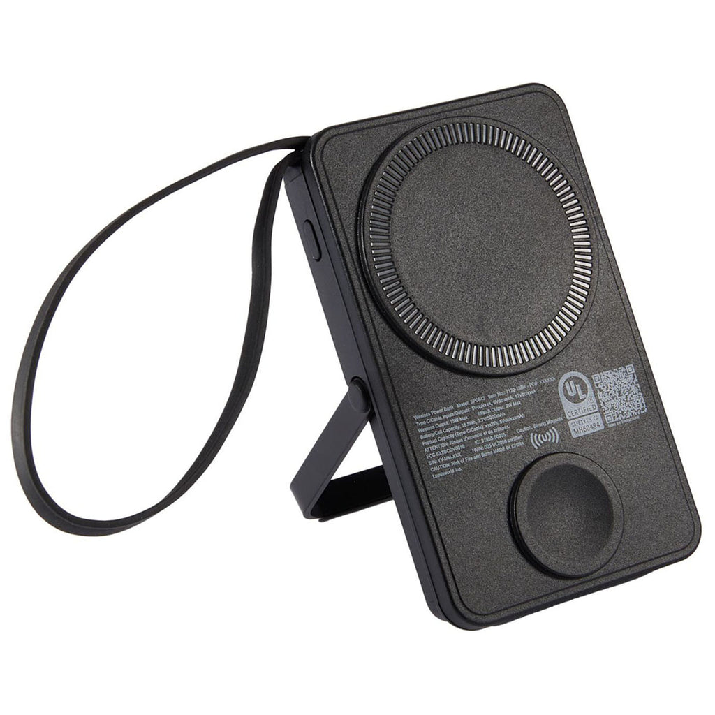 Leed's Black UL Listed MagClick Power Bank and Watch Charger