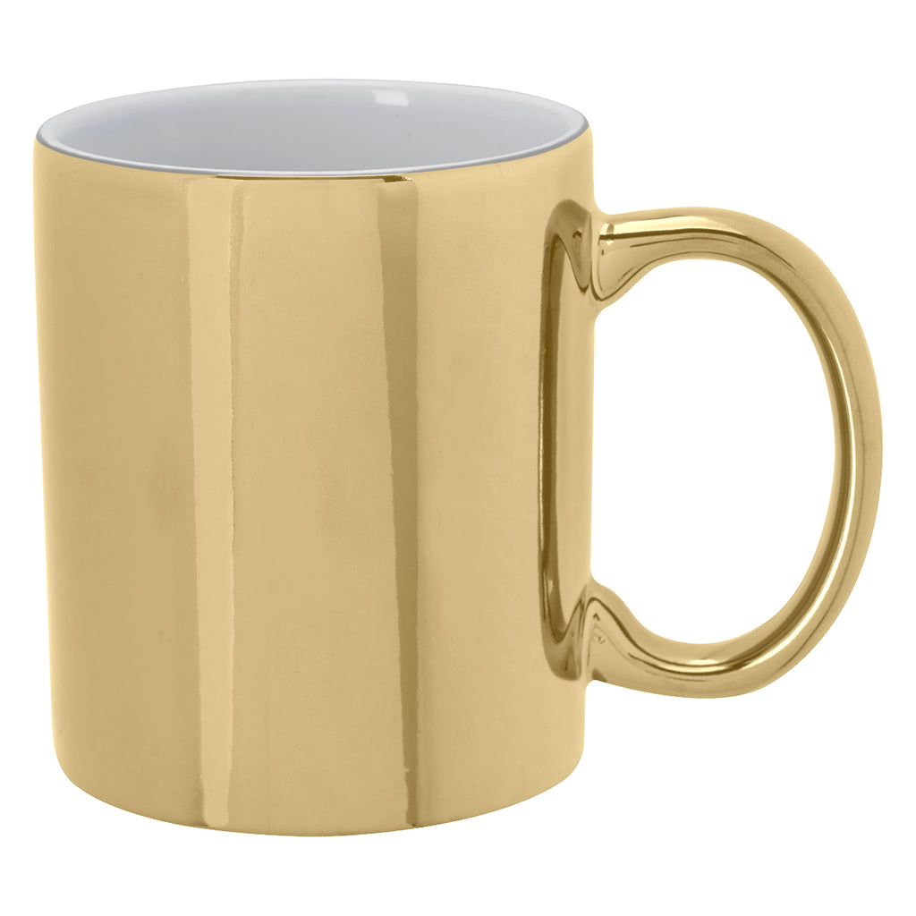 Hit Gold 12 Oz. Iridescent Ceramic Mug