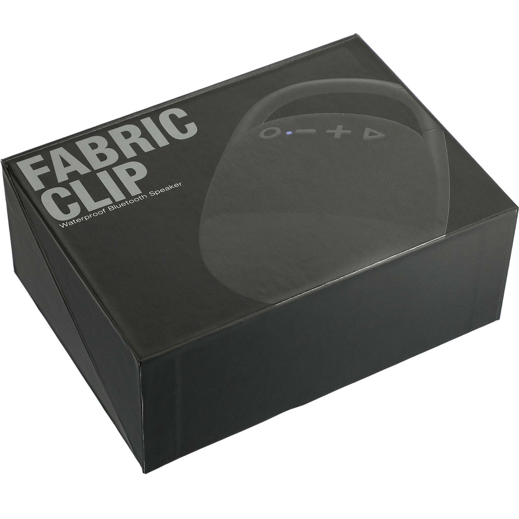 Black Fabric Clip Waterproof Bluetooth Speaker