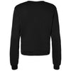 Bella + Canvas Women's Black Sponge Fleece Classic Crewneck Sweatshirt