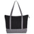 Leed's Black Repose 10oz Recycled Cotton Zippered Tote