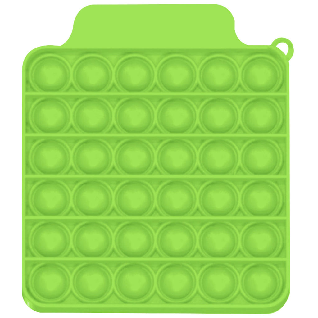 Hit Lime Green Push Pop Square Stress Reliever Game