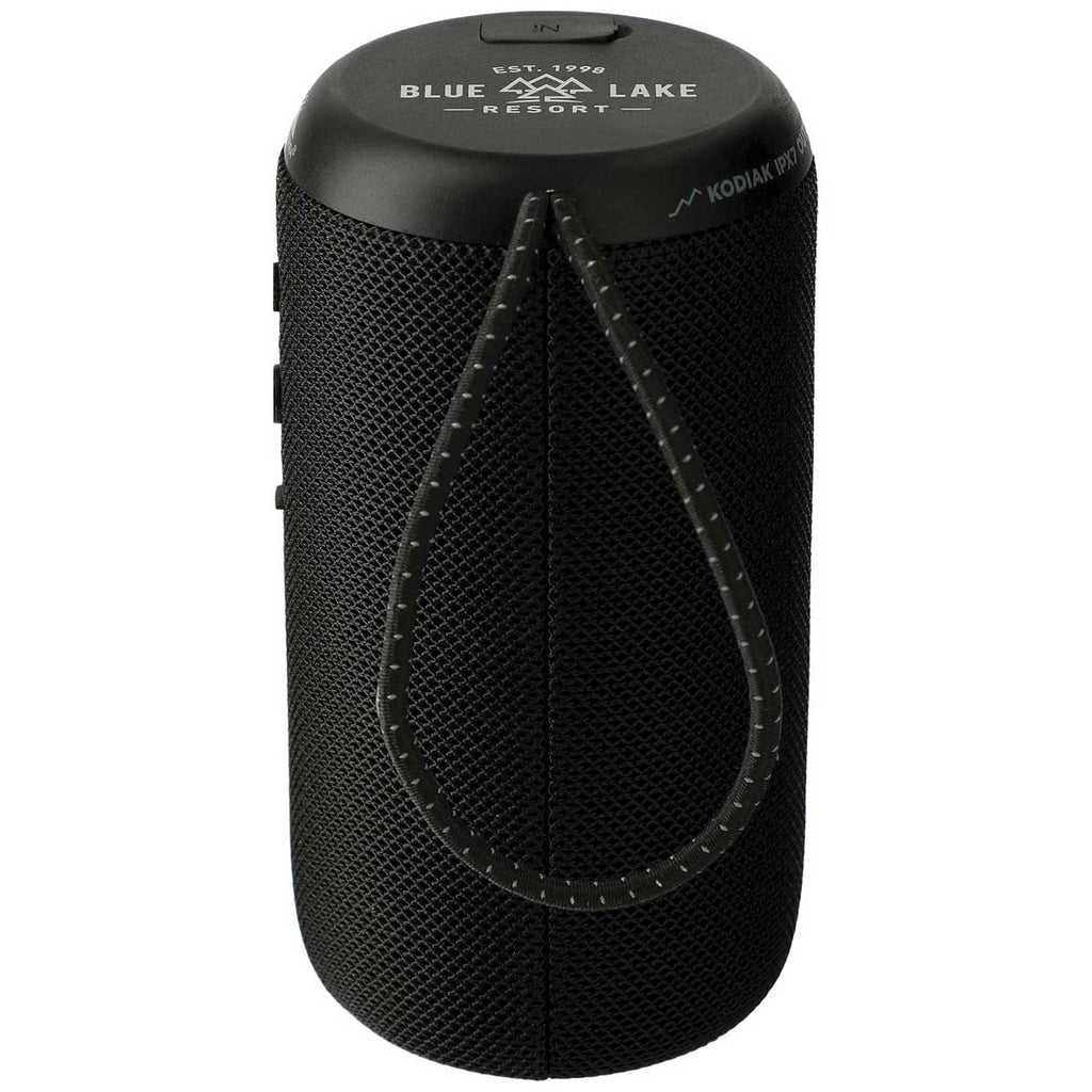 48-Hour High Sierra Black Kodiak IPX7 Outdoor Bluetooth Speaker