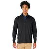 Charles River Men's Black Heather Vista Tri-Blend Quarter Zip