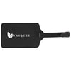 Hit Black with Black Recycled Leatherette Luggage Tag