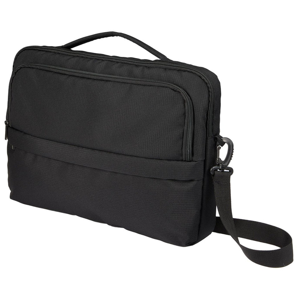 Leed's Black Crossbody Recycled Messenger Bag