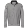 adidas Men's Grey Three Performance Texture Quarter Zip