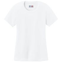 A4 Women's White Cooling Performance Short Sleeve Tee