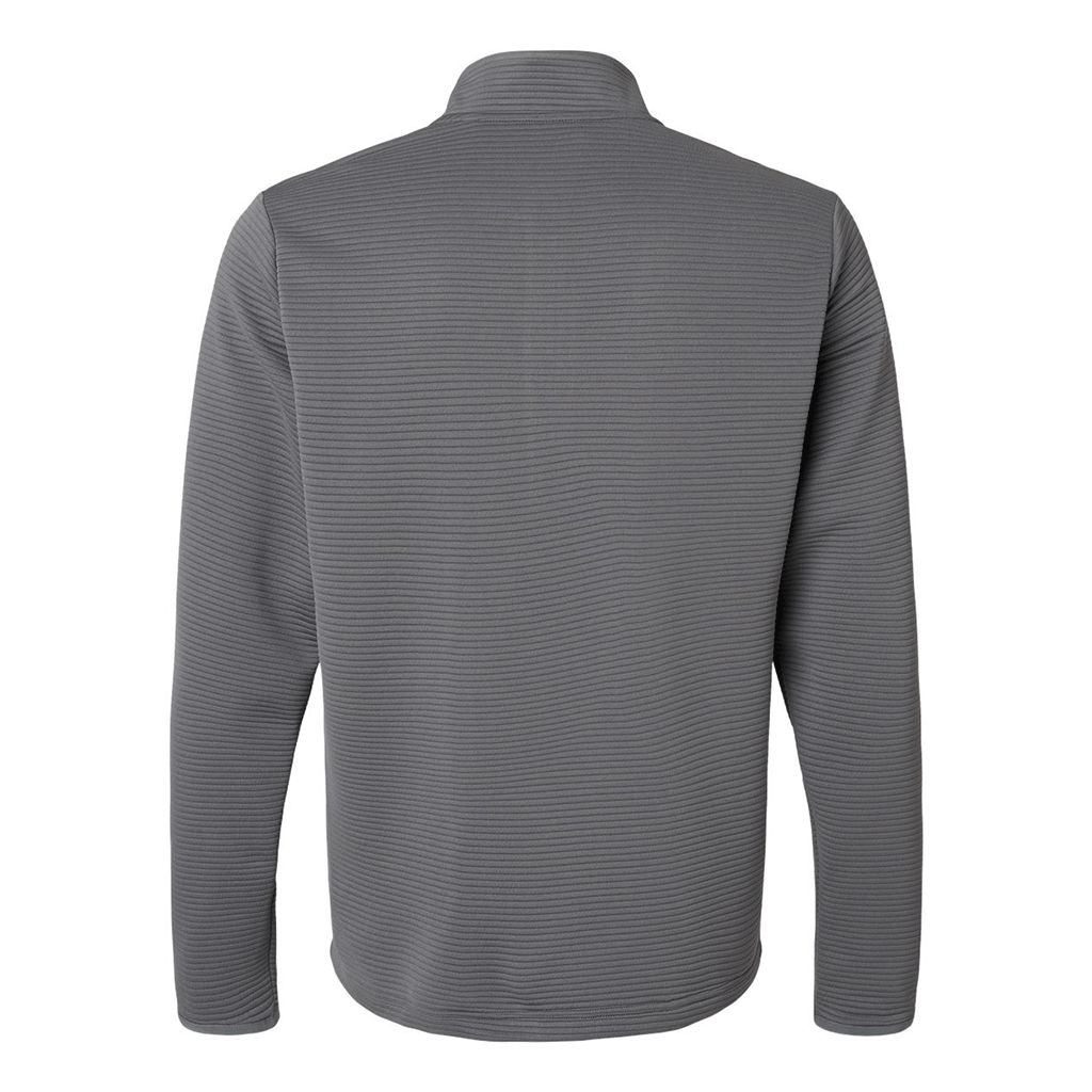 Adidas Men's Grey Five Spacer Quarter-Zip Pullover