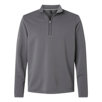 Adidas Men's Grey Five Spacer Quarter-Zip Pullover