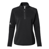 Adidas Women's Black Spacer Quarter-Zip Pullover