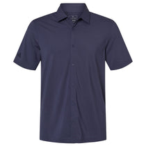 Adidas Men's Shadow Navy Button-Down Short Sleeve Shirt