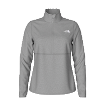 The North Face Women's Medium Grey Heather Canyonlands Quarter Zip Jacket