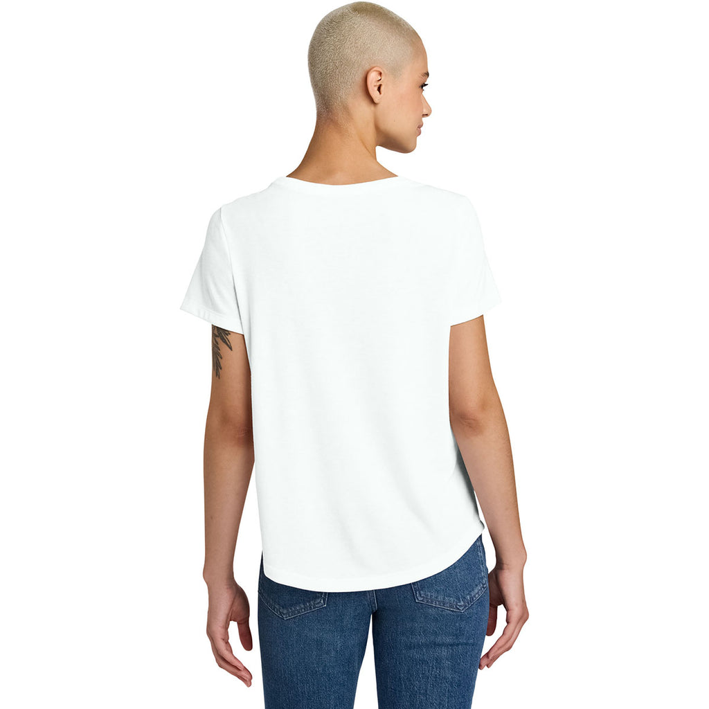 Allmade Women's Fairly White Relaxed Tri-Blend Scoop Neck Tee
