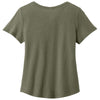 Allmade Women's Olive You Green Relaxed Tri-Blend Scoop Neck Tee