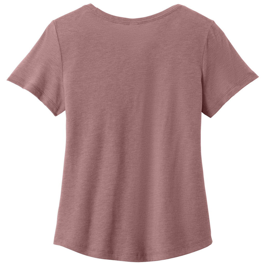 Allmade Women's Vintage Rose Relaxed Tri-Blend Scoop Neck Tee