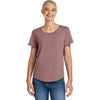 Allmade Women's Vintage Rose Relaxed Tri-Blend Scoop Neck Tee