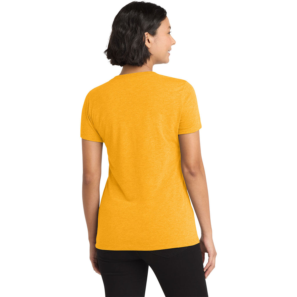 Allmade Women's Orange You Fancy Tri-Blend V-Neck Tee