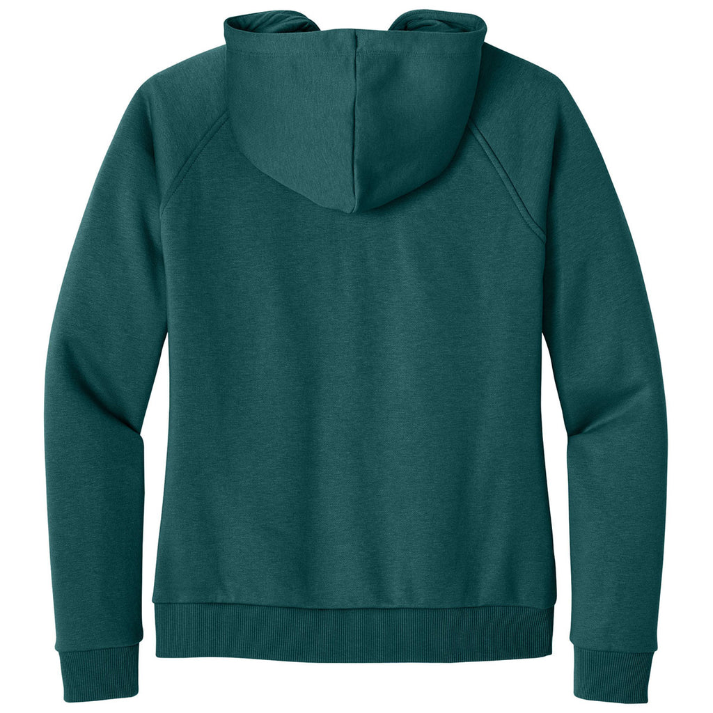 Allmade Women's Deep Sea Green Organic CVC Fleece Full-Zip Hoodie