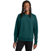 Allmade Unisex Deep Sea Green Organic CVC Fleece Crewneck Sweatshirt