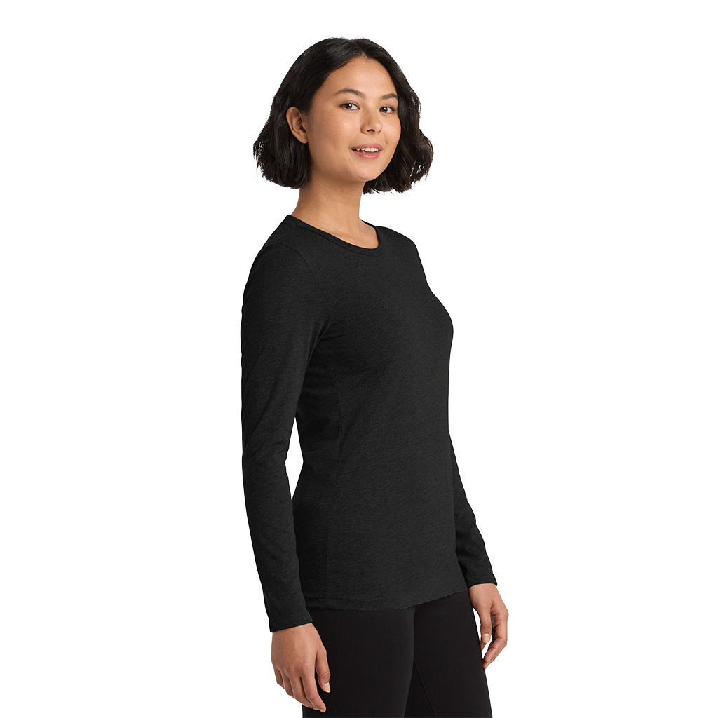 Allmade Women's Space Black Tri-Blend Long Sleeve Tee