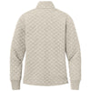 Brooks Brothers Women's Oatmeal Heather Diamond Quilt Full-Zip