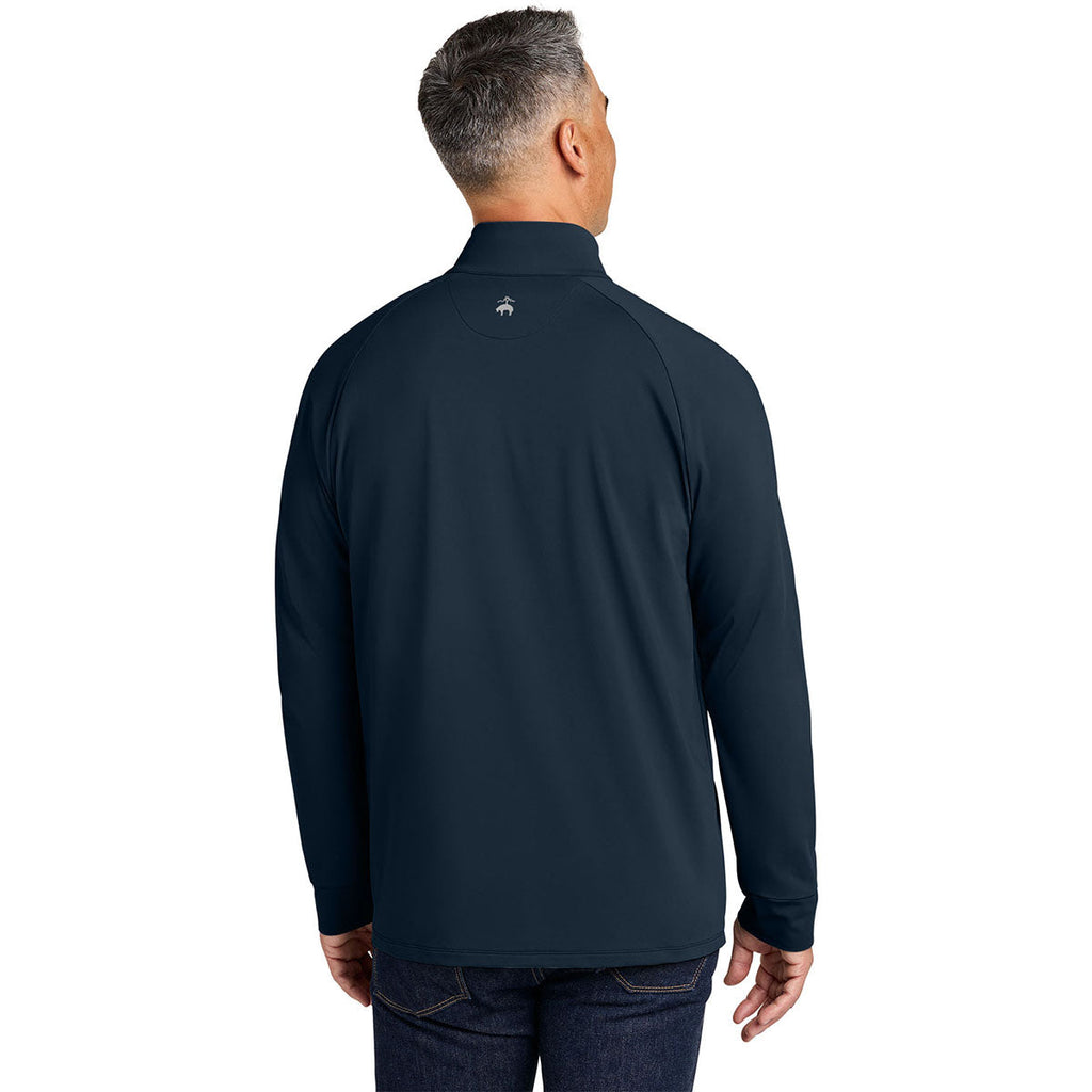 Brooks Brothers Men's Navy Blazer Luxe Performance 1/4-Zip