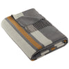 Brooks Brothers Shadow Grey/ Marshmallow/ Tan Heritage Blanket