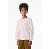 Bella + Canvas Soft Pink Youth 6-Ounce Heavyweight Long Sleeve Tee