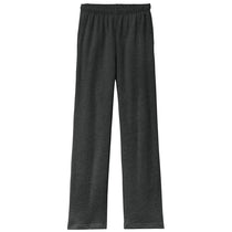 Bella + Canvas Unisex Dark Grey Heather Sponge Fleece Straight Leg Sweatpant