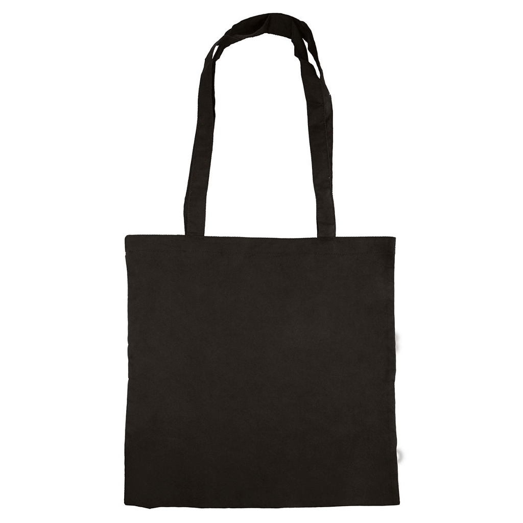 Primeline Black Basic Cotton Tote Bag