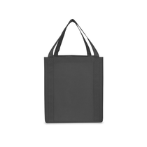 Primeline Black Saturn Jumbo Non-Woven Grocery Tote