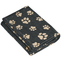 Port Authority Graphite/Biscuit Paws Small Ultra Plush Blanket