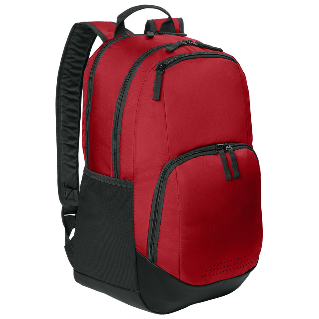 Sport-Tek Deep Red Rec Backpack