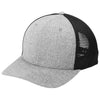Port Authority Heather Silver/BlackFlexfit 110 Mesh Cap