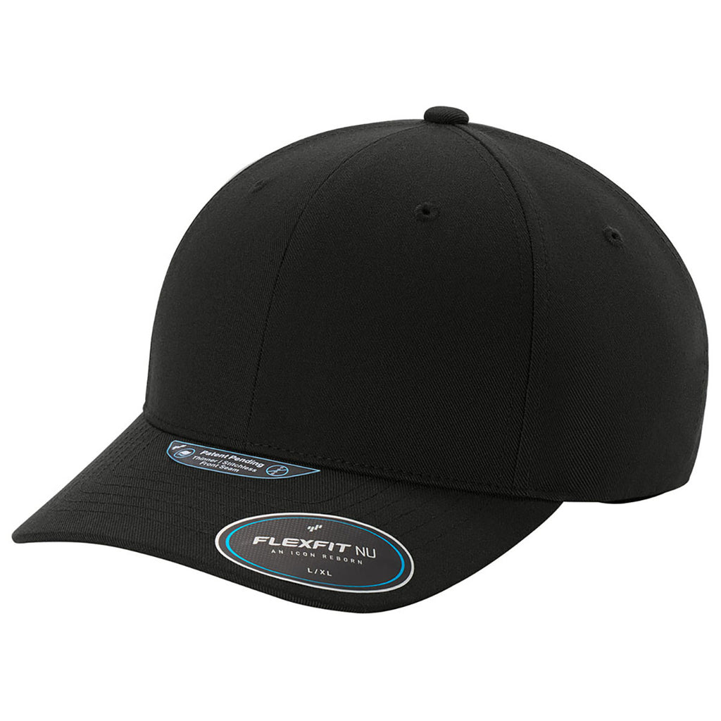 Port Authority Deep Black Flexfit NU Cap