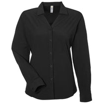 Core 365 Women's Black Ultra UVP Long Sleeve Marina Shirt