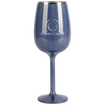 Snowfox Blue 12 oz. Insulated Stemmed Wine Glass