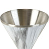 Snowfox White 8 oz. Double Wall Steel Stemmed Martini Glass