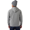 Landway Unisex Heather Grey Ottoman Textured Hoodie