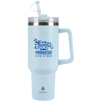 Manna Light Blue Atlas 40 oz. Double Wall Stainless Steel Travel Tumbler