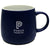 Debco Cobalt/White Mason 15 Fl. Oz. Ceramic Mug